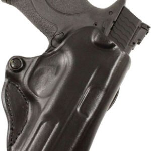 DESANTIS MINI SCABBARD HOLSTER - RH OWB LEATHER FN 503 BLACK