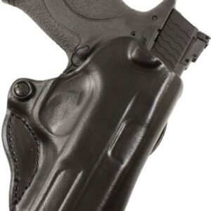 DESANTIS MINI SCABBARD HOLSTER - RH OWB LEATHER FOR GLOCK 43 BL
