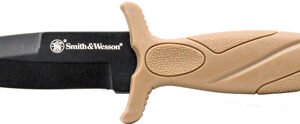 S&W KNIFE FDE BOOT KNIFE 2.75" - BLADE W/FDE SHEATH & CLIP