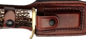 UNCLE HENRY KNIFE NEXT GEN - STAGLON 5.5" BLD W/LTHR SHEATH