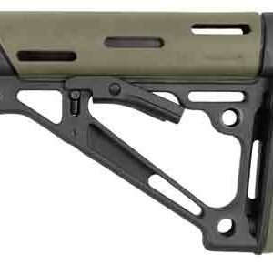 HOGUE AR-15 COLLAPSIBLE STOCK - OD GREEN RUBBER MIL-SPEC