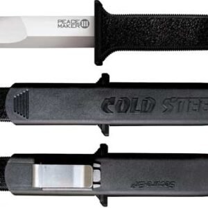 COLD STEEL PEACE MAKER III 4" - PLAIN EDGE BOOT KNIFE W/SHEATH