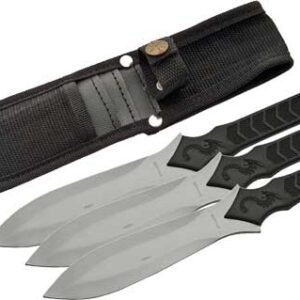 SZCO RITE EDGE 10" DRAGON - THROWING KNIFE 3PC SET W/SHTH
