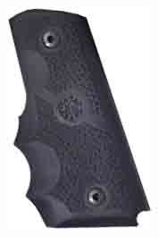 HOGUE GRIP COLT OFFICER'S ACP - WRAPAROUND W/FINGER GROOVES
