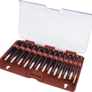 TIPTON 13-PIECE NYLON RIFLE - BORE BRUSH SET W/STORAGE CASE