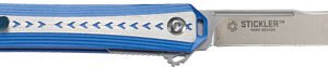 CRKT STICKLER 3.38" FOLDER - ASSISTED SS/BLUE HANDLE