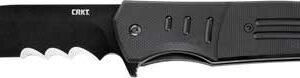 CRKT IGNITOR BLACK 3.48" PLN - EDGE ASSTD OPENING SATIN/G10