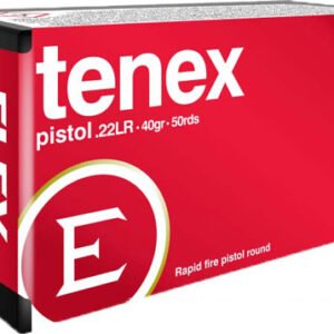 ELEY TENEX PISTOL 22LR 40GR - ROUND NOSE 50RD 100BX/CS