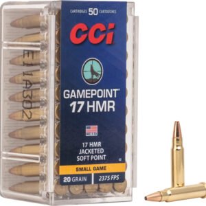 CCI GAMEPOINT 17HMR 20GR JSP - 1875FPS 50RD 40BX/CS