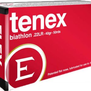 ELEY TENEX BIATHLON 22LR 40GR - FLAT NOSE 50RD 100BX/CS