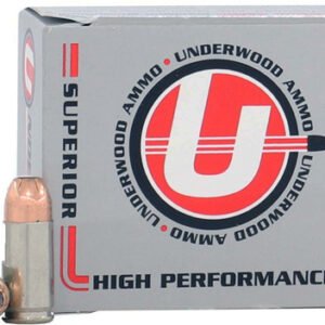 UNDERWOOD 9MM LUGER +P+ 115GR - JHP 20RD 10BX/CS