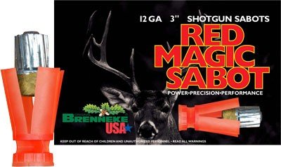 BRENNEKE USA RED MAGIC 12GA 3" - 1OZ SABOT 5RD 50BX/CS