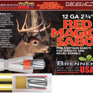 BRENNEKE USA RED MAGIC 12GA - 2.75" 1OZ SABOT 5RD 50BX/CS