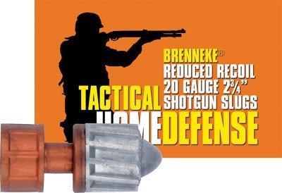 BRENNEKE USA LOW RECOIL 20GA - 2.75" 3/4OZ SLUG 5RD 50BX/CS - Image 2