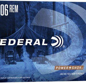 FEDERAL POWER-SHOK 25-06 REM - 117GR SP 20RD 10BX/CS
