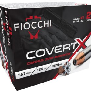 FIOCCHI 357 MAG 125GR JHP - 20RD 10BX/CS