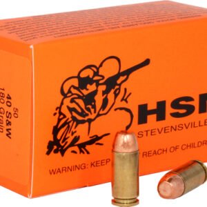 HSM REMANUFACTURED 40 SW 180GR - PLEATED LEAD-RN 50RD 20BX/CS