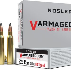 NOSLER VARMAGEDDON 223 REM - 55GR FBT 20RD 20BX/CS