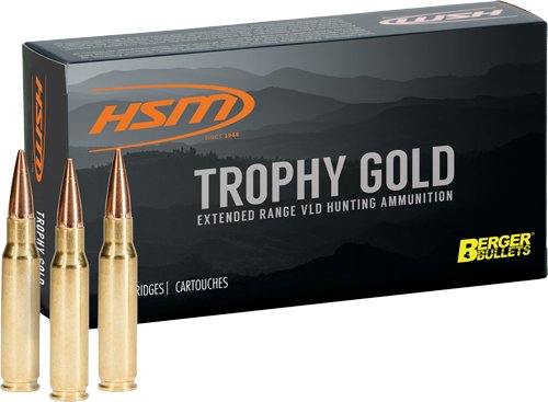 HSM TROPHY GOLD 7MM REM MAG - 168GR BERGER VLD 20RD 20BX/CS