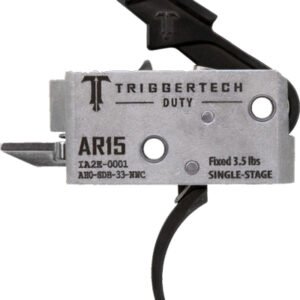 TRIGGERTECH AR-15 SINGLE STAGE - BLACK DUTY CURVED