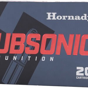 HORNADY SUBSONIC 338 ARC - 307GR SUB-X 20RD 10BX/CS