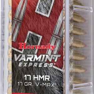 HORNADY 17HMR 17GR V-MAX - 2550FPS 50RD 40BX/CS