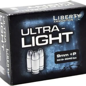 LIBERTY ULTRA LIGHT 9MM +P - 9MM LUGER 50GR HP 20RD 50BX/CS
