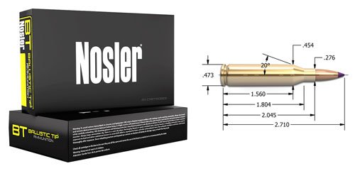 NOSLER 243 WIN 90GR BALLISTIC - TIP 20RD 10BX/CS