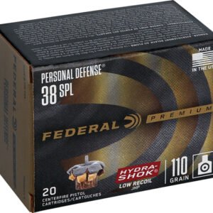 FEDERAL 38 SPECIAL 110GR - HYDRA-SHOK JHP 20RD 10BX/CS