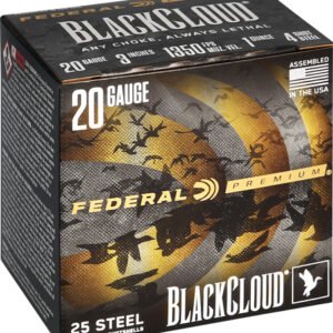 FEDERAL BLACK CLOUD 20GA 3" - 1OZ #4 1350FPS 25RD 10BX/CS