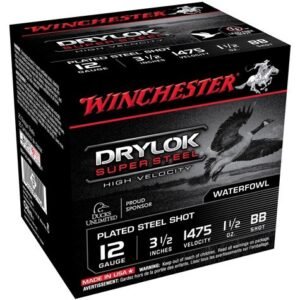 WINCHESTER DRYLOK 12GA 3.5" - 1-1/2OZ #BB 1475FPS 25RD 10B/C