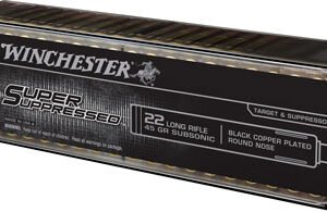 WINCHESTER SUPER SUPPRESSED - 22LR 45GR LEAD-RN 100RD 20BX/C