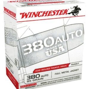 WINCHESTER USA 380 ACP 95GR - FMJ-RN 200RD 5BX/CS
