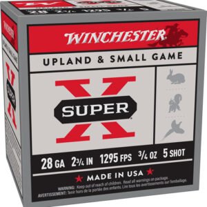 WINCHESTER SUPER-X 28GA 2.75" - 3/4OZ #5 1295FPS 25RD 10BX/CS