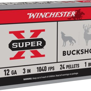 WINCHESTER SUPER-X 12GA 3" - #1 BUCK 24 PELLETS 5RD 50BX/CS
