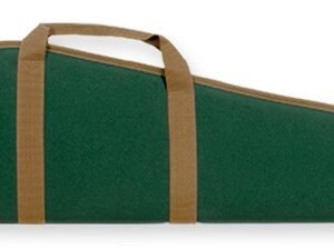 BULLDOG RIFLE CASE 48" GREEN - W/TAN TRIM 5/8" PADDING