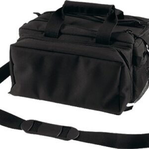 BULLDOG DELUXE RANGE BAG BLACK - HEAVY DUTY NYLON WATER RESIST