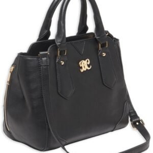 BULLDOG CONCEALED CARRY PURSE - SATCHEL BLACK W/BLACK TRIM