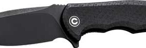 CIVIVI KNIFE PRAXIS 3.75" BLK - COARSE MICARTA/BLK STONEWASHE