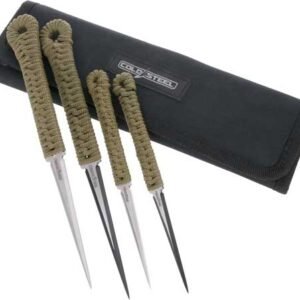 COLD STEEL THROWING SPIKES 2- - 2.5" & 2-3.5" W/SHEATH
