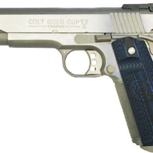 COLT GOLD CUP TROPHY 45ACP 5" - 8RD STAINLESS BLUE G10 GRIPS