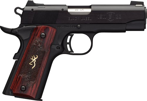 BROWNING 1911-22 MEDALLION - COMPACT 22LR 3.6"FS BLK/RSWD