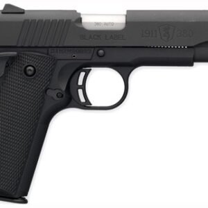 BROWNING 1911-380 BLACK LABEL - 380ACP 4.25"FS 8RD BLK/SYN