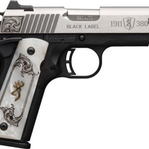 BROWNING 1911-380 SS/ENGRAVED - 380ACP FS 3.58" WHITE PEARL
