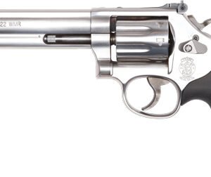 S&W 648 22WMR 6" PATRIDGE FS - STAINLESS STEEL SYNTHETIC GRIP