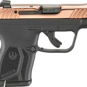 RUGER LCP MAX 380ACP FRONT - NIGHT SGT ROSE GOLD PVD SLIDE