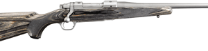 RUGER M77 HAWKEYE COMPACT 308 - MATTE S/S GREY/BLACK LAMINATE