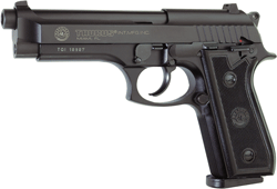 TAURUS 92 9MM 5" FS 17-SHOT - BLUED CHECKERED RUBBER