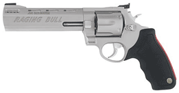 TAURUS RAGING BULL 44MAG 6.5" - VENT RIB AS 6-SHOT SS RUBBER