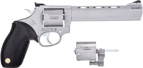 TAURUS 692 38/357/9MM 6.5" ADJ - 7-SHOT PORTED SS RIBBER